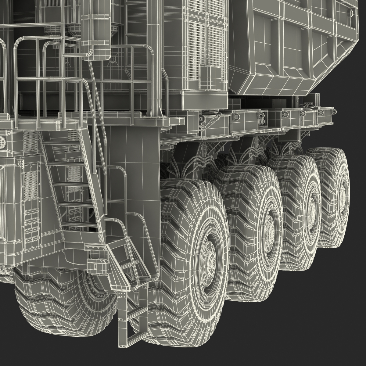 Mining Truck Rigged 3D model