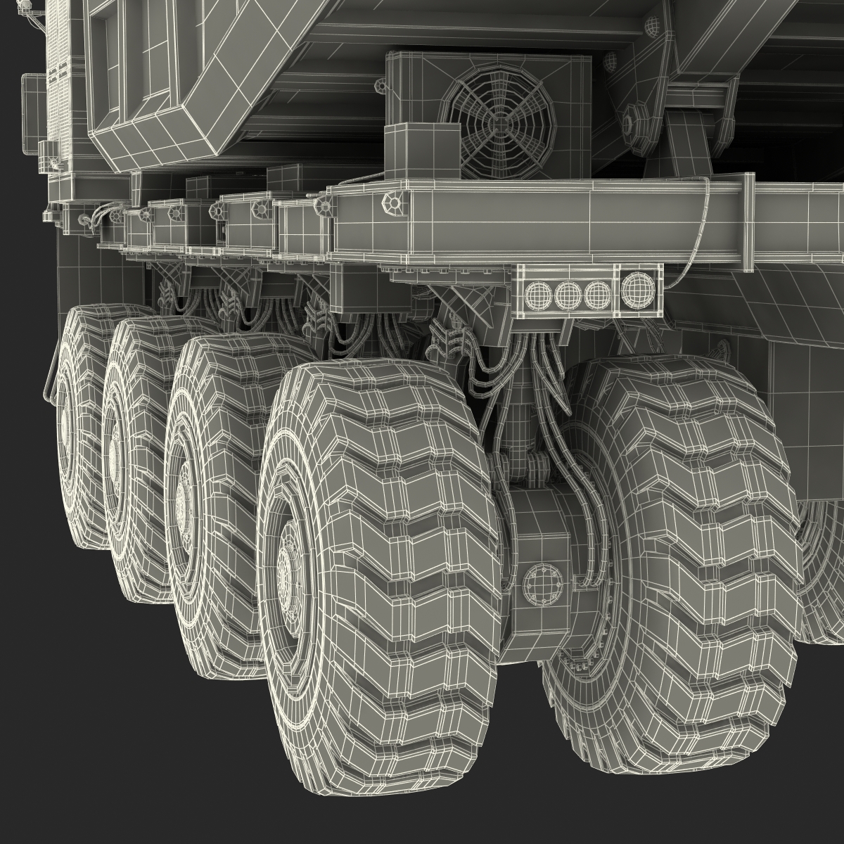 Mining Truck Rigged 3D model