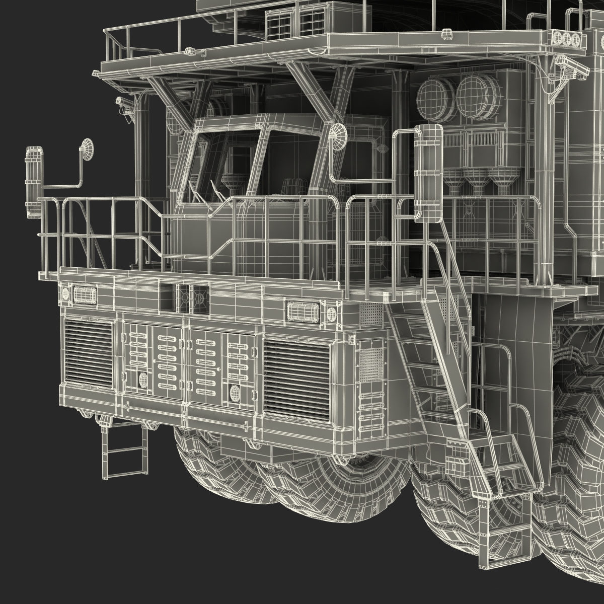 Mining Truck Rigged 3D model