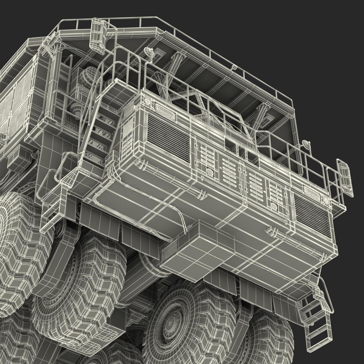 Mining Truck Rigged 3D model