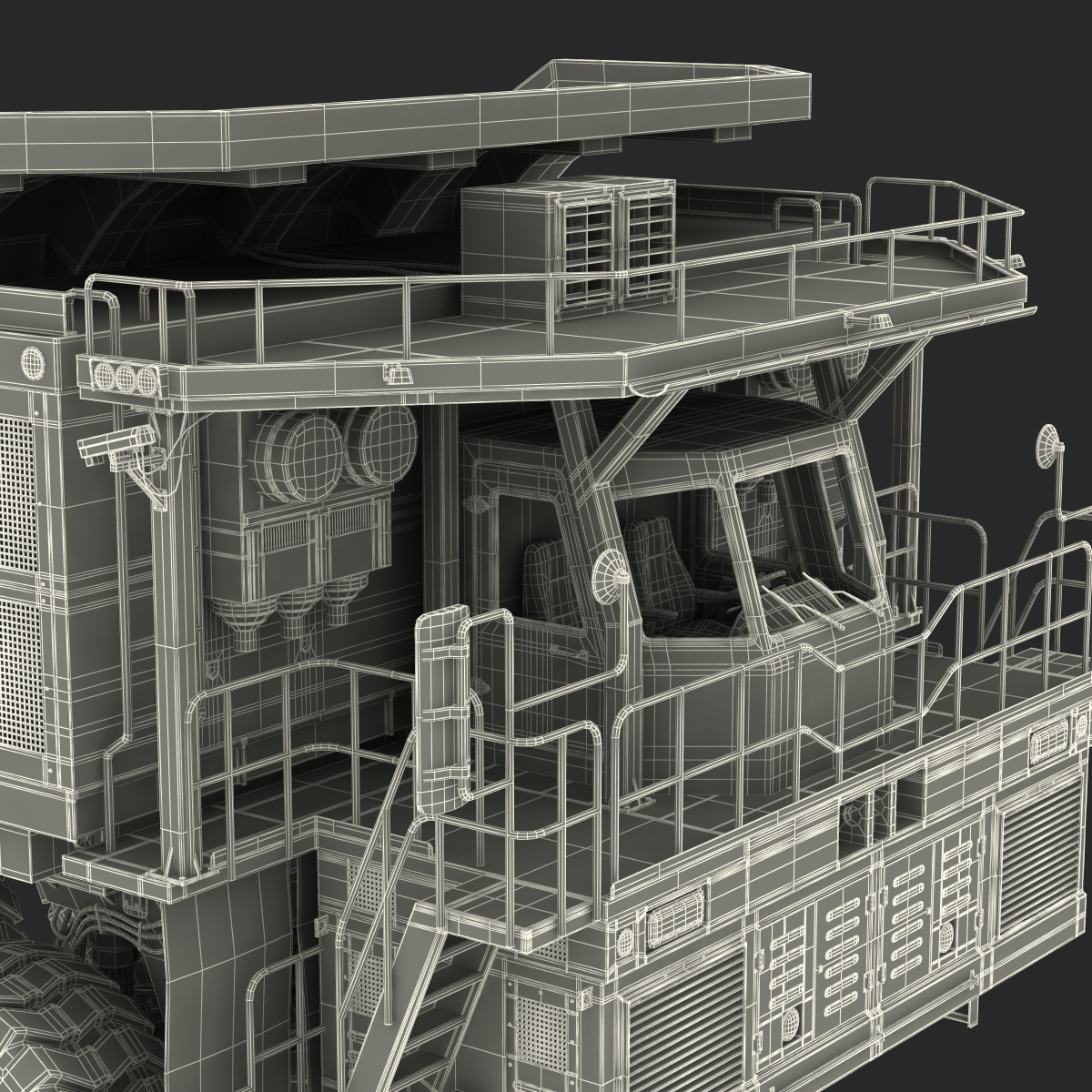 Mining Truck Rigged 3D model