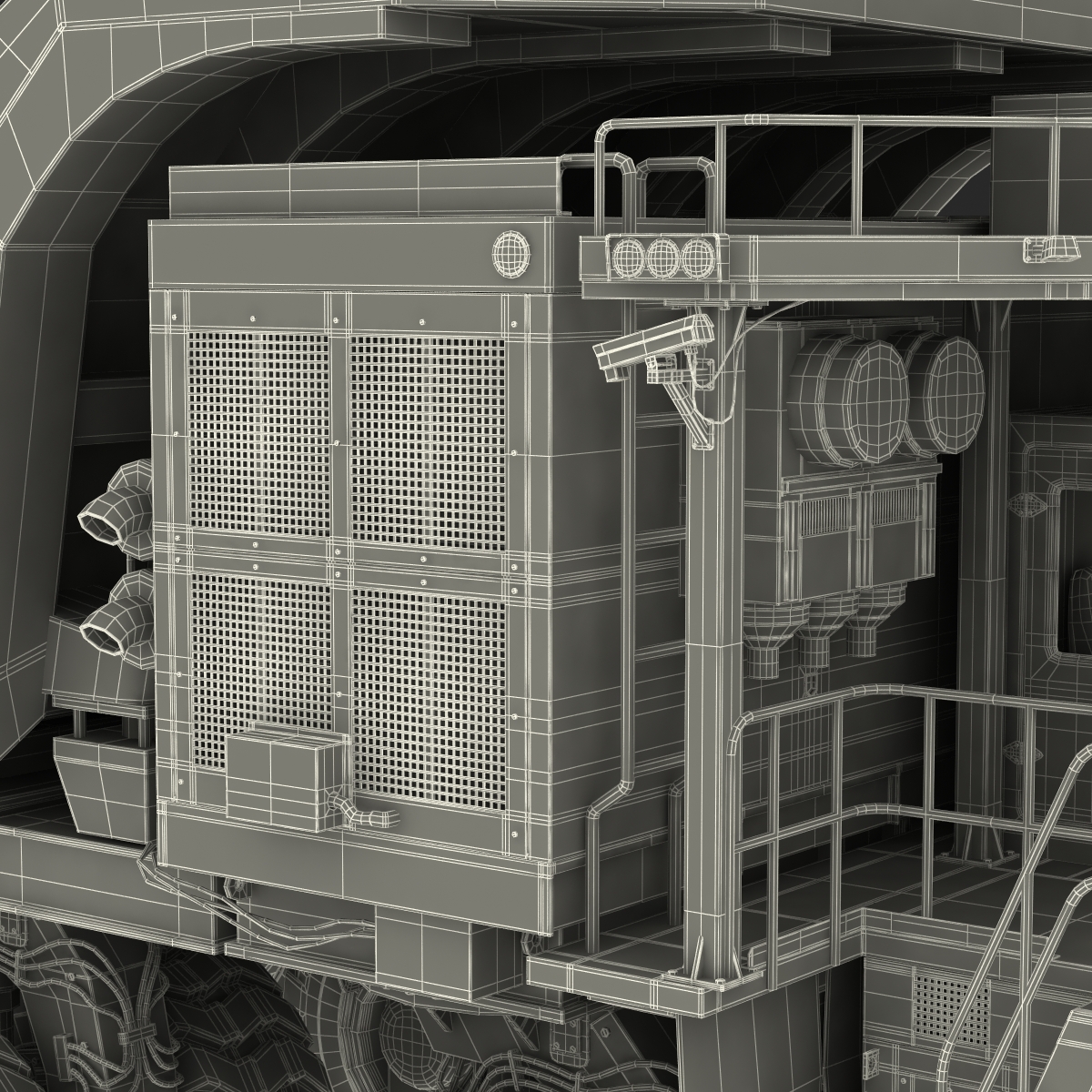 Mining Truck Rigged 3D model