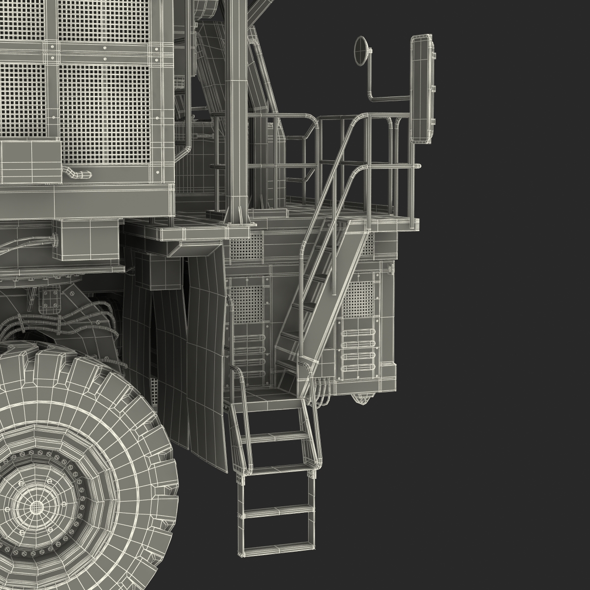 Mining Truck Rigged 3D model