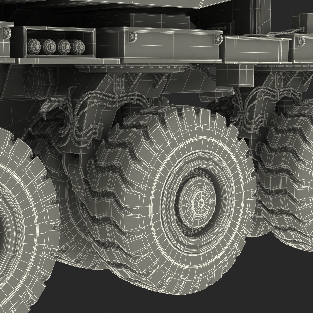 Mining Truck Rigged 3D model