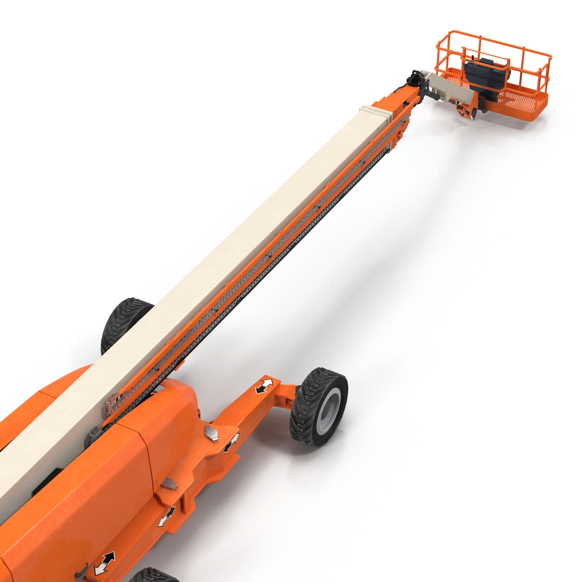 Telescopic Boom Lift Generic 4 Rigged 3D