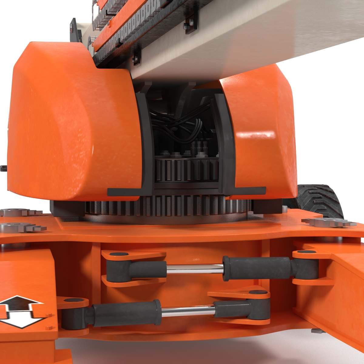 Telescopic Boom Lift Generic 4 Rigged 3D