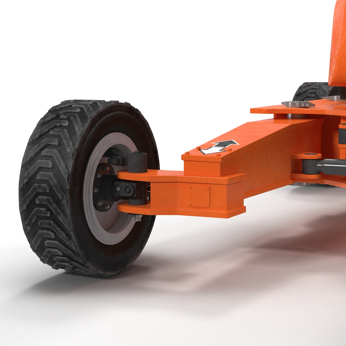 Telescopic Boom Lift Generic 4 Rigged 3D