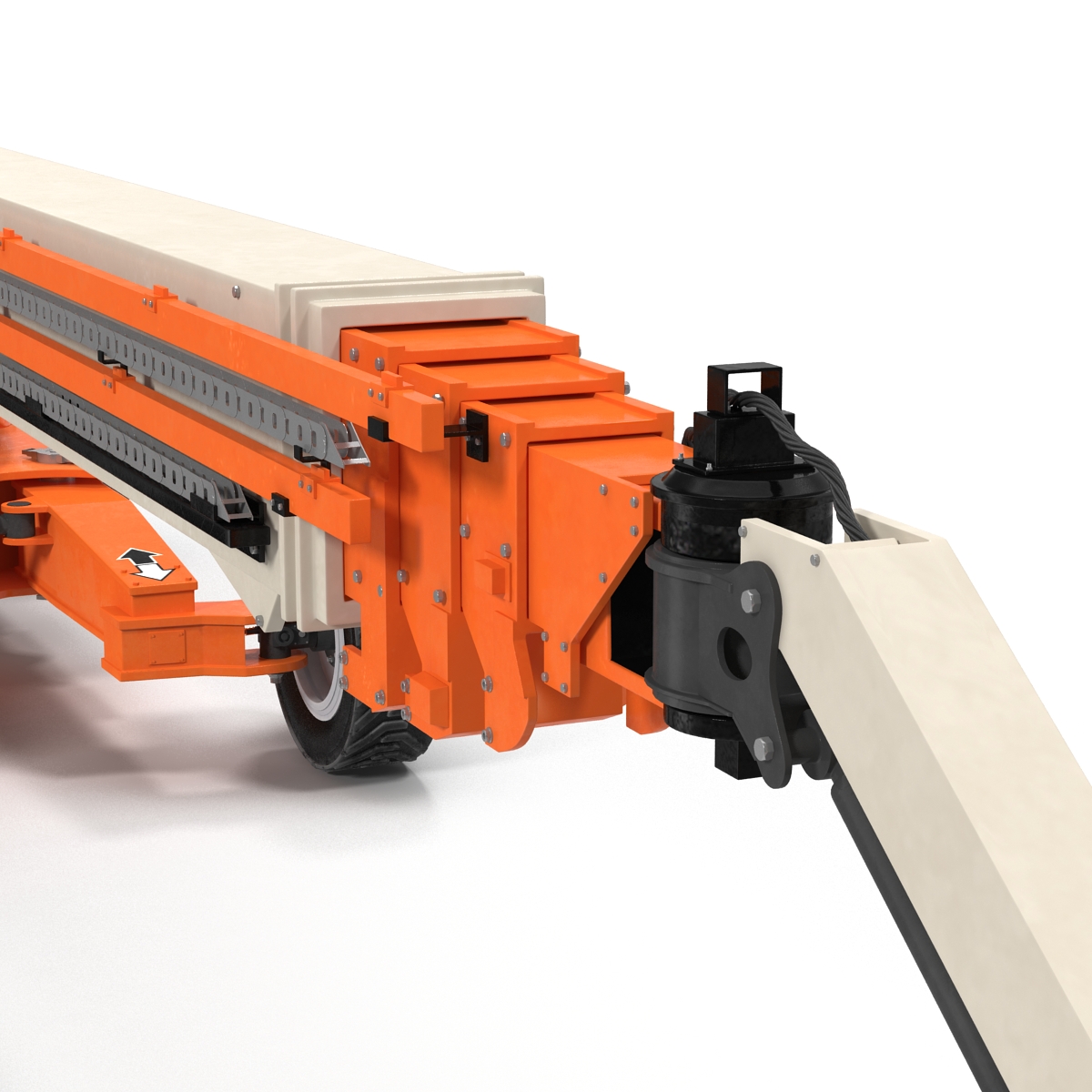 Telescopic Boom Lift Generic 4 Rigged 3D