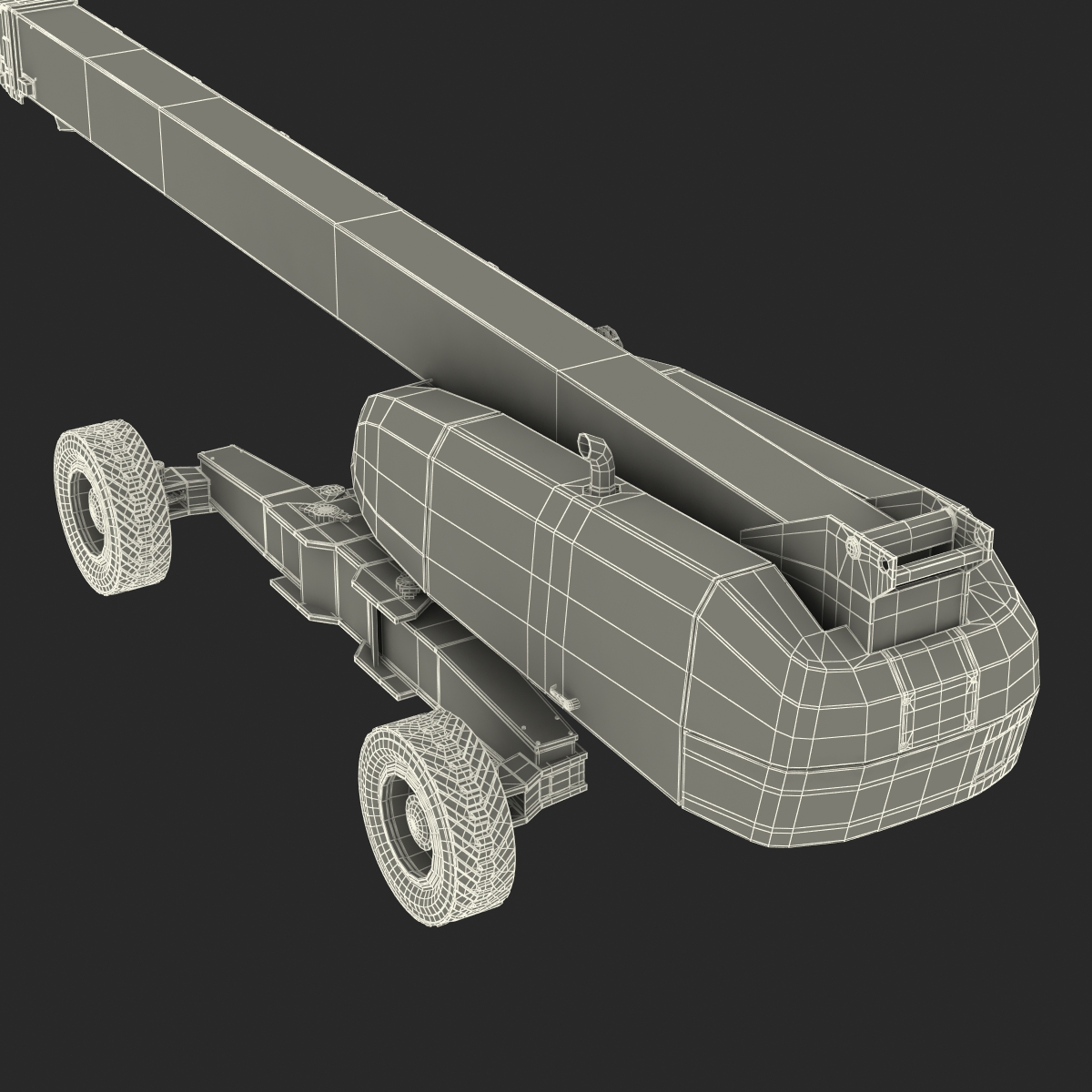 Telescopic Boom Lift Generic 4 Rigged 3D