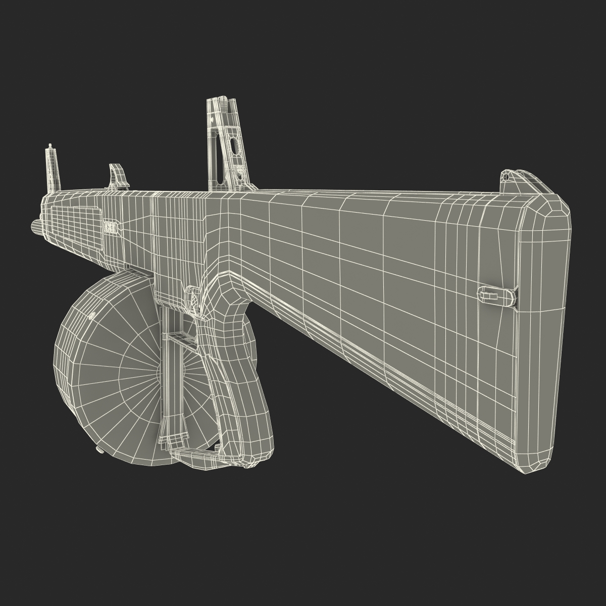 3D Auto Assault Shotgun AA 12 Round Drum Magazine