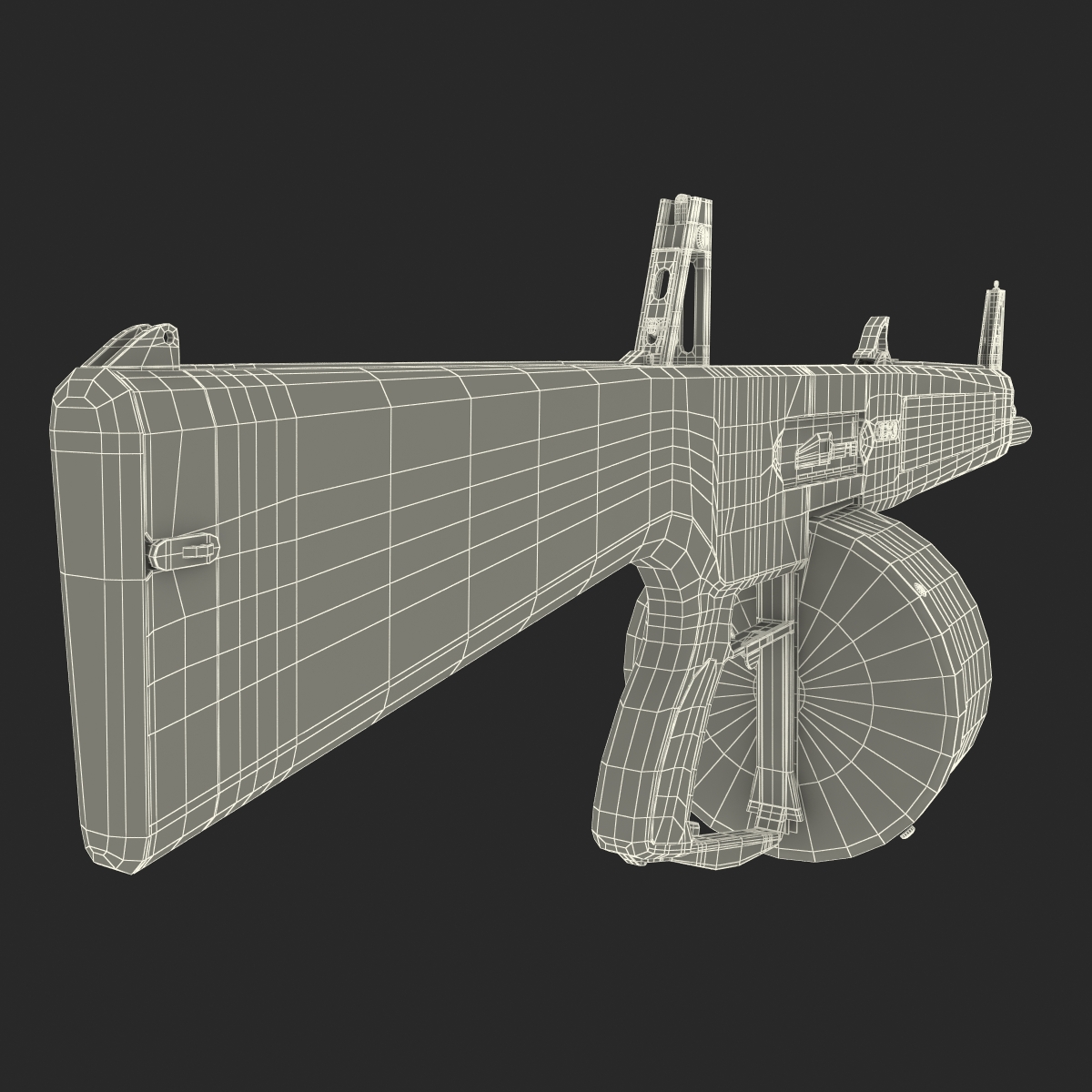 3D Auto Assault Shotgun AA 12 Round Drum Magazine