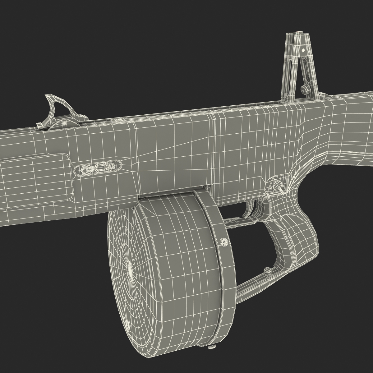 3D Auto Assault Shotgun AA 12 Round Drum Magazine