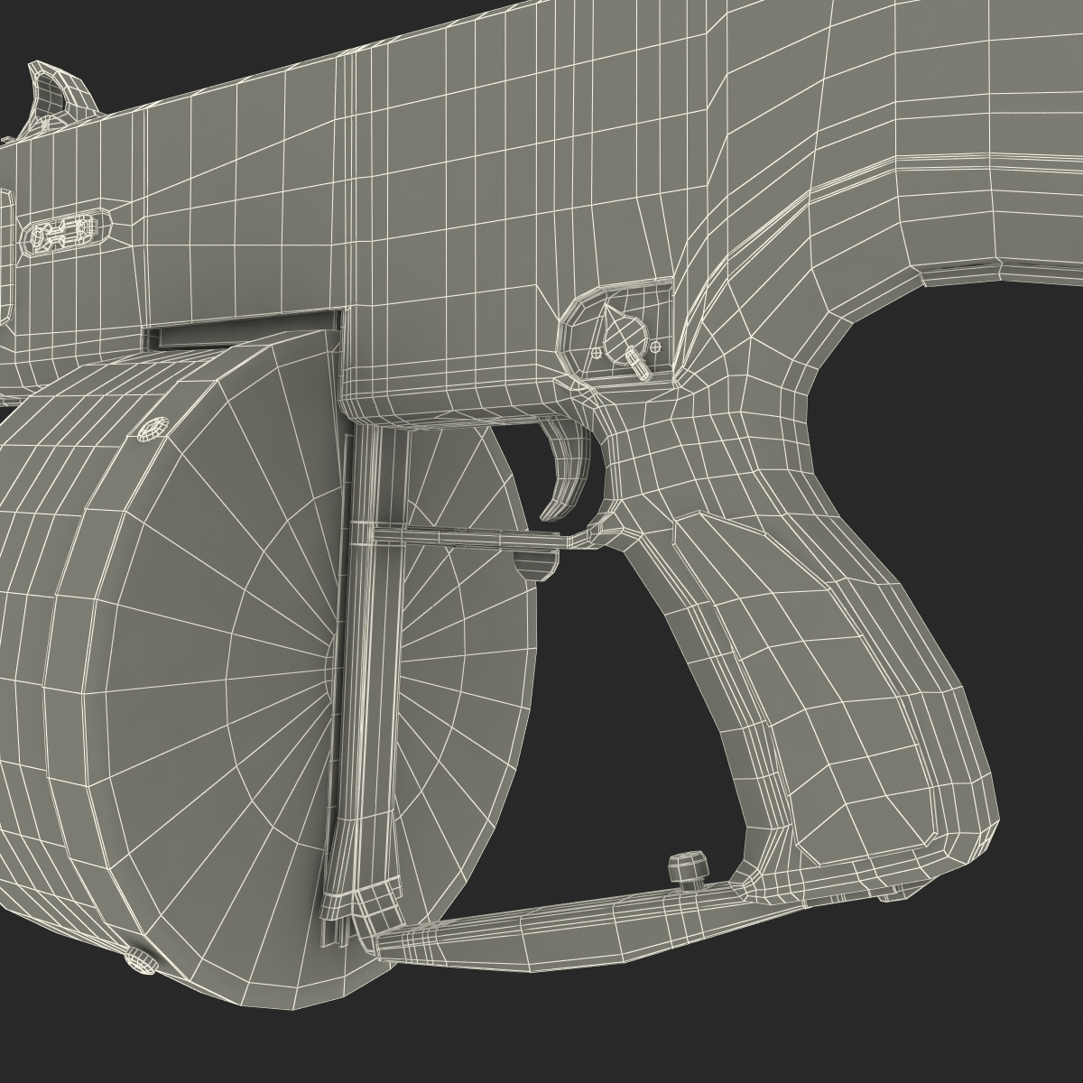 3D Auto Assault Shotgun AA 12 Round Drum Magazine