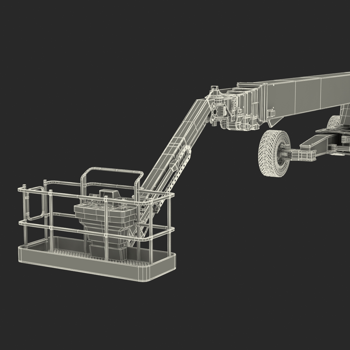 3D model Telescopic Boom Generic 4