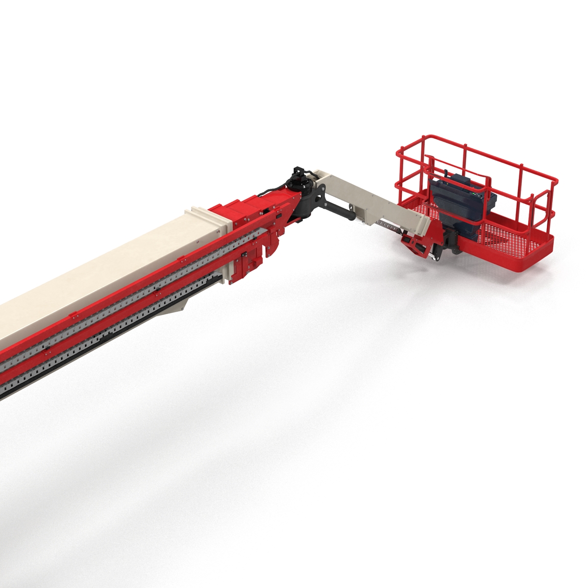 Telescopic Boom Generic 4 Red 3D model