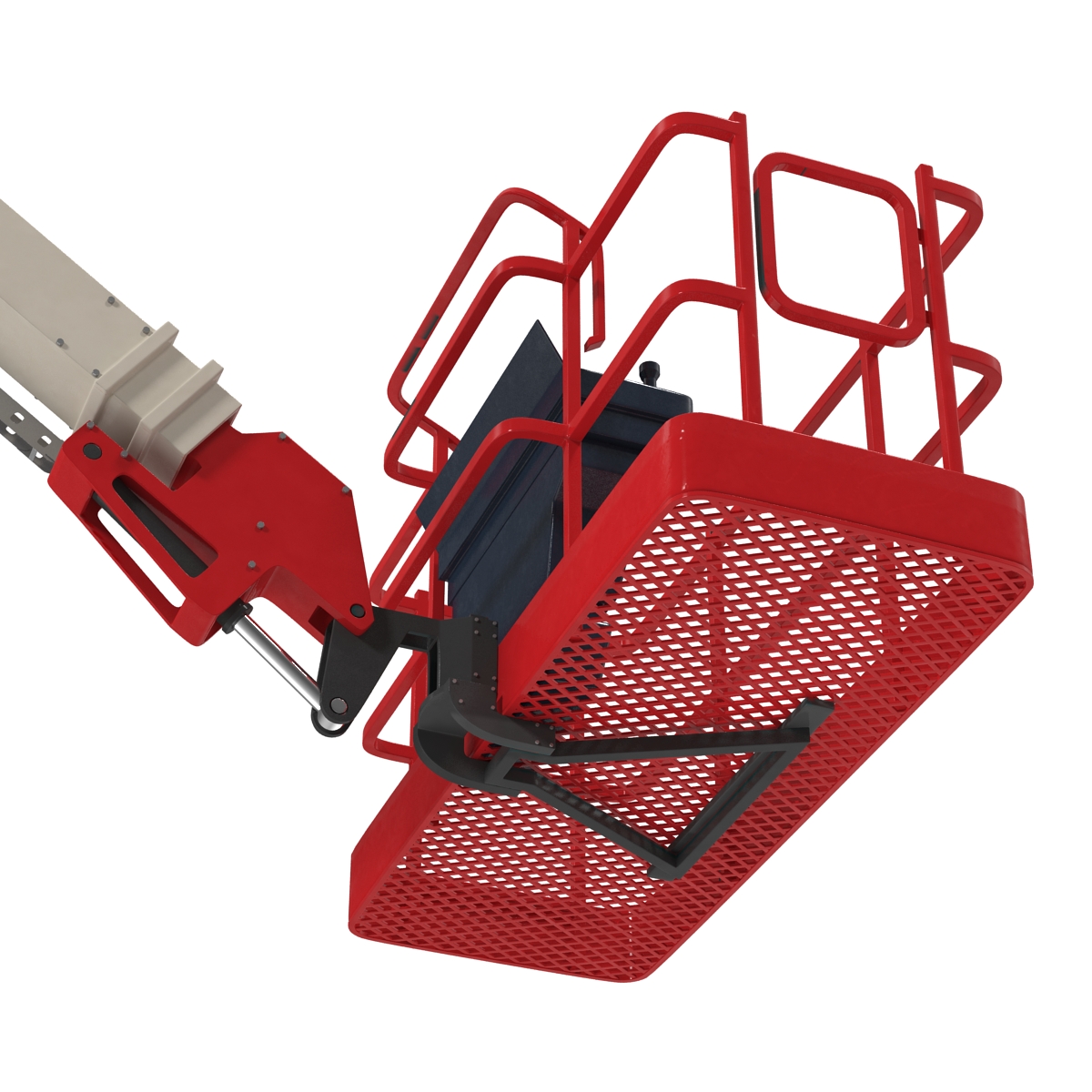 Telescopic Boom Generic 4 Red 3D model