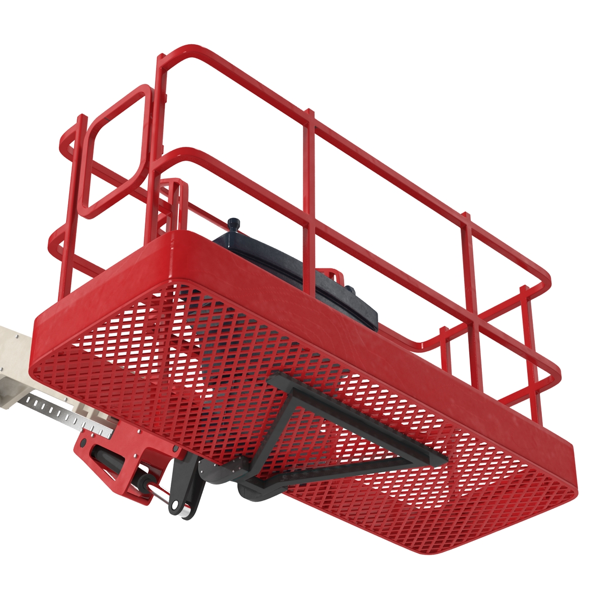 Telescopic Boom Generic 4 Red 3D model