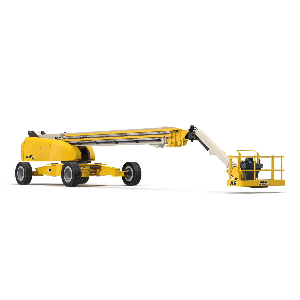 3D Telescopic Boom Lift JLG 1850 sj Yellow Rigged