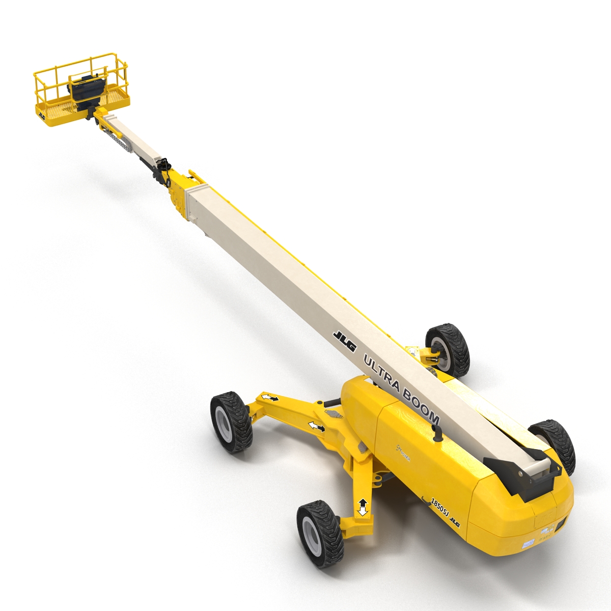 Telescopic Boom Lift JLG 1850 sj Yellow 3D model