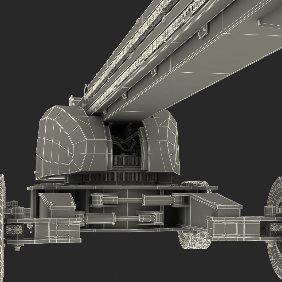 Telescopic Boom Lift JLG 1850 sj Yellow 3D model