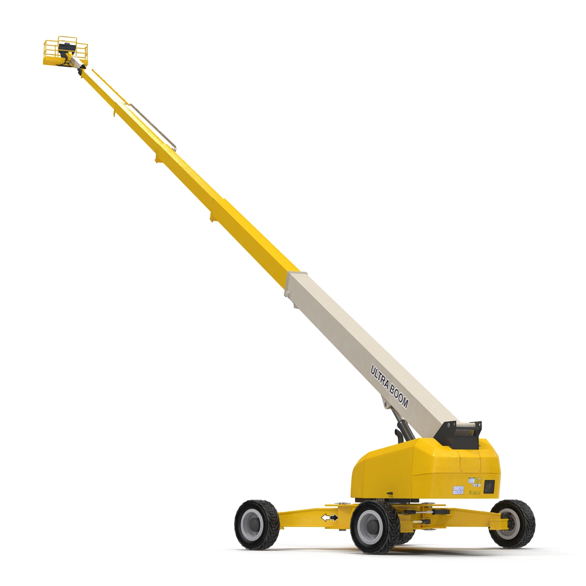 Telescopic Boom Generic 4 Yellow 3D