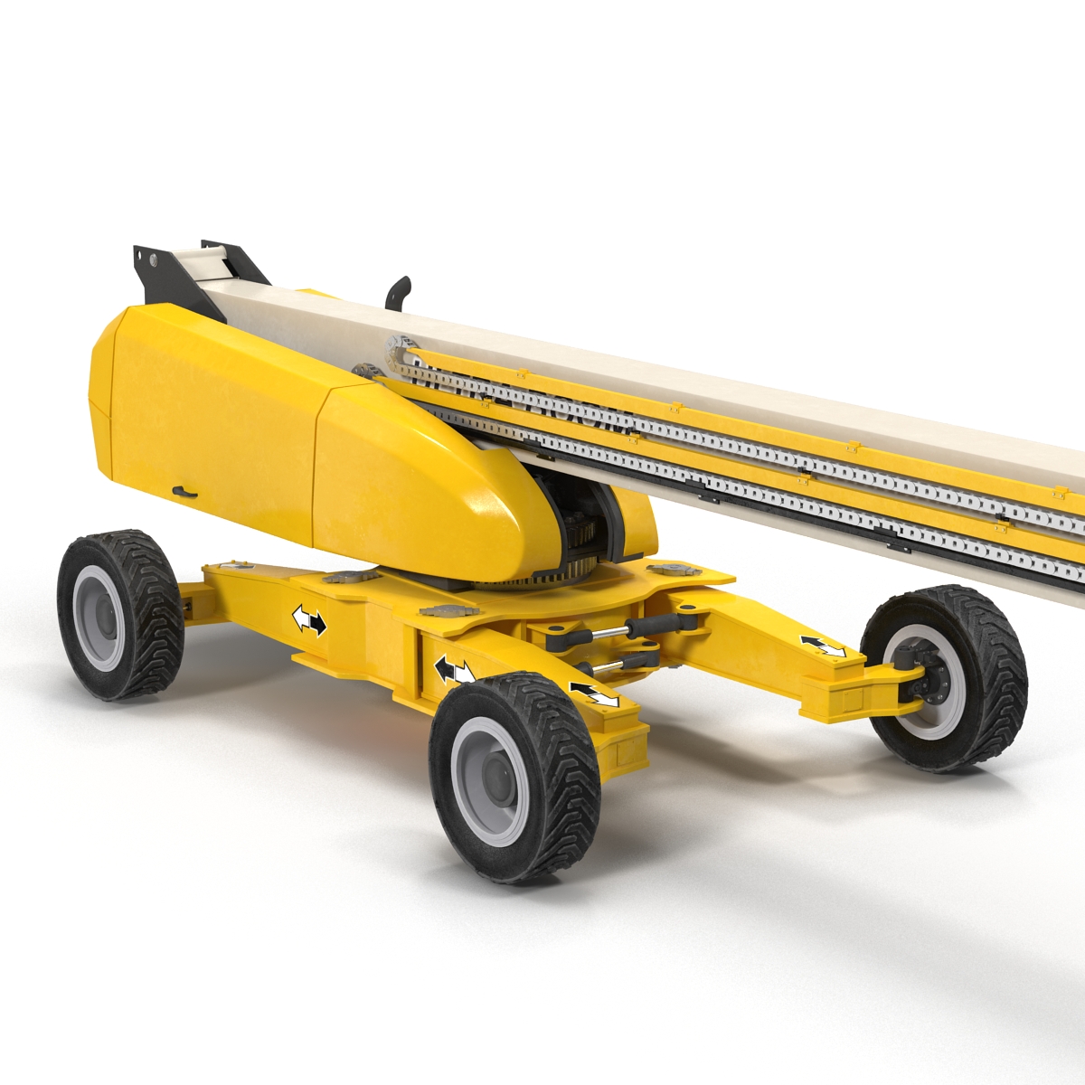 Telescopic Boom Generic 4 Yellow 3D