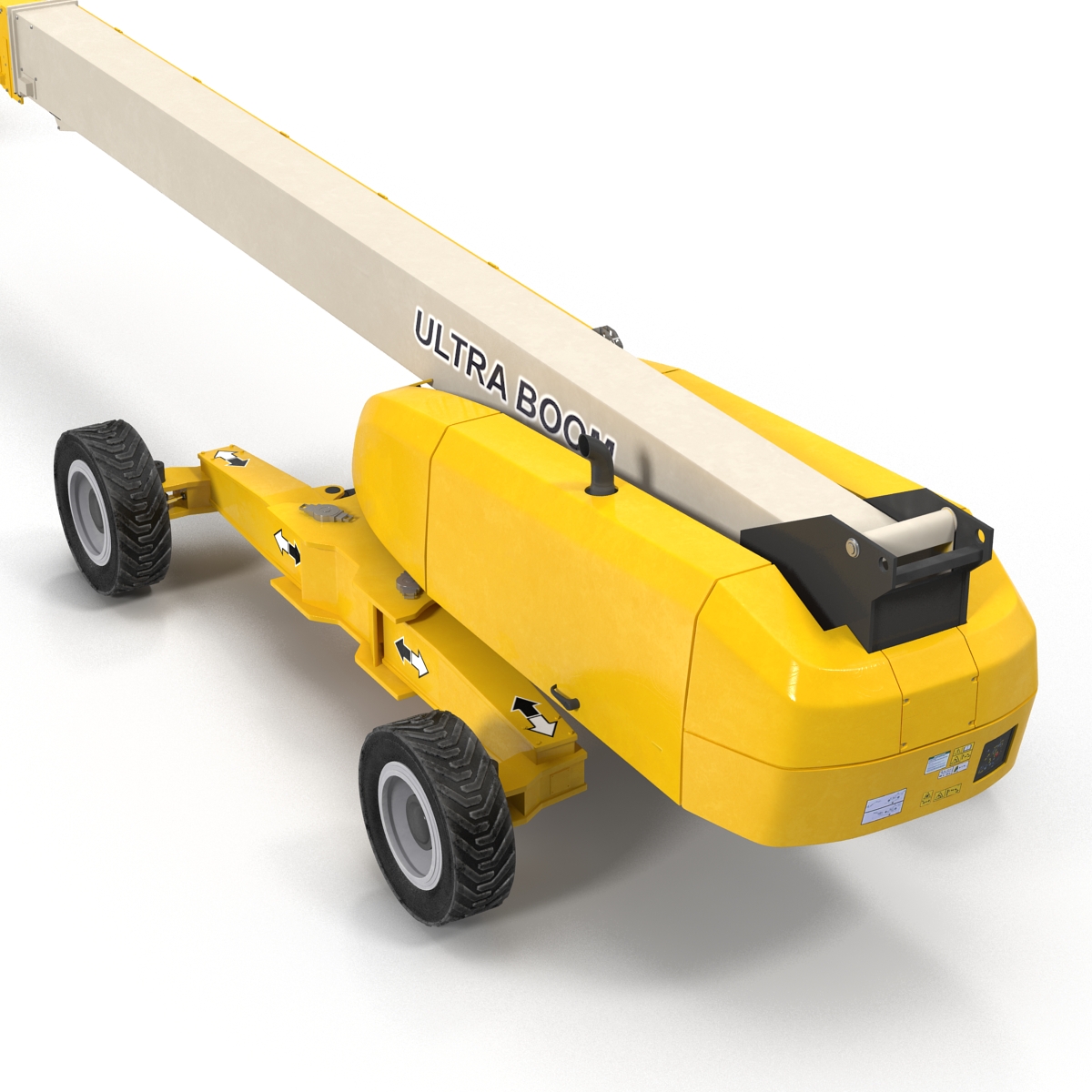 Telescopic Boom Generic 4 Yellow 3D