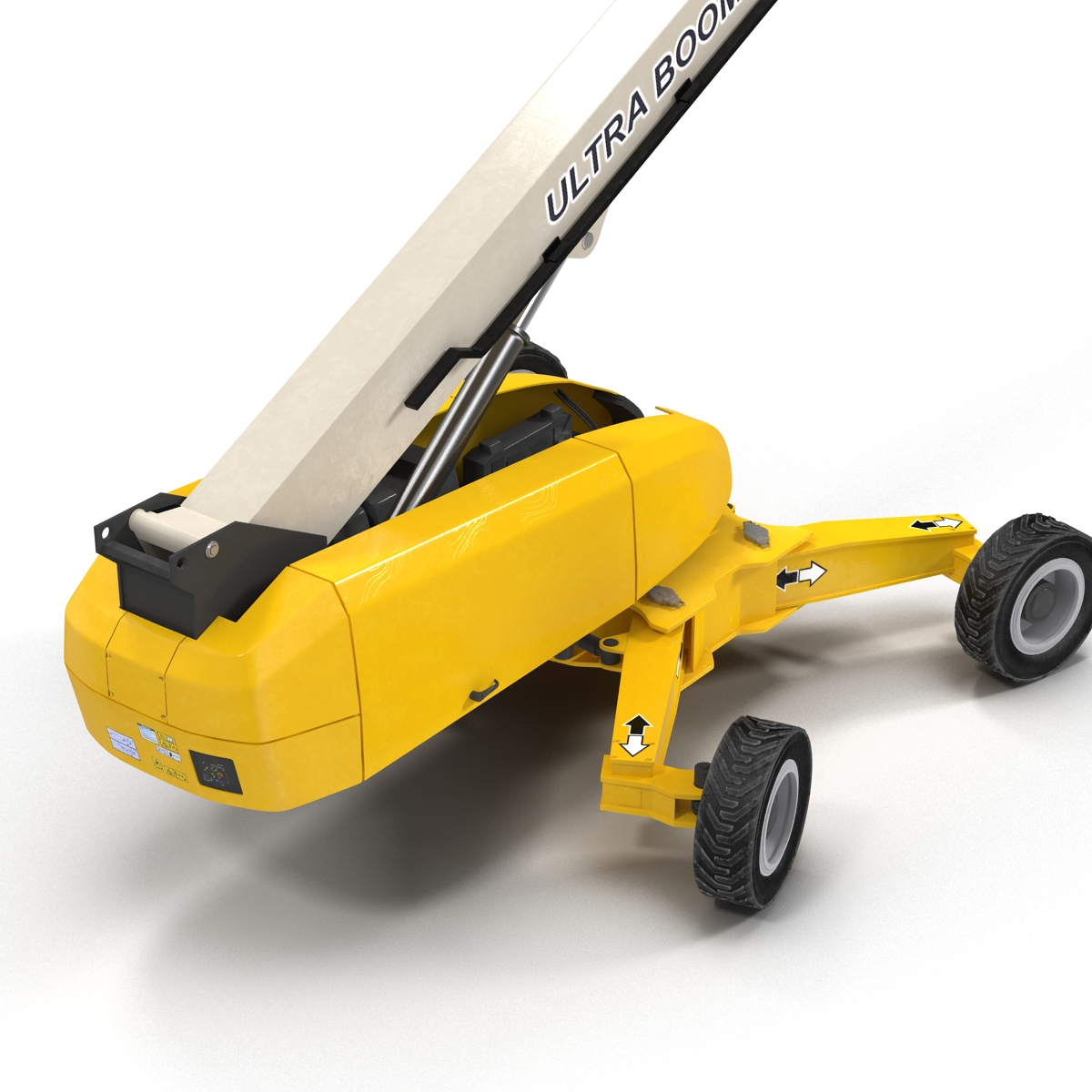 Telescopic Boom Generic 4 Yellow 3D