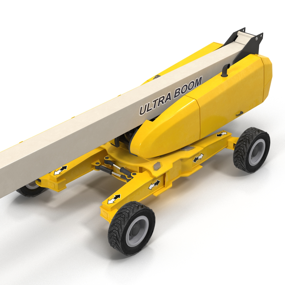 Telescopic Boom Generic 4 Yellow 3D