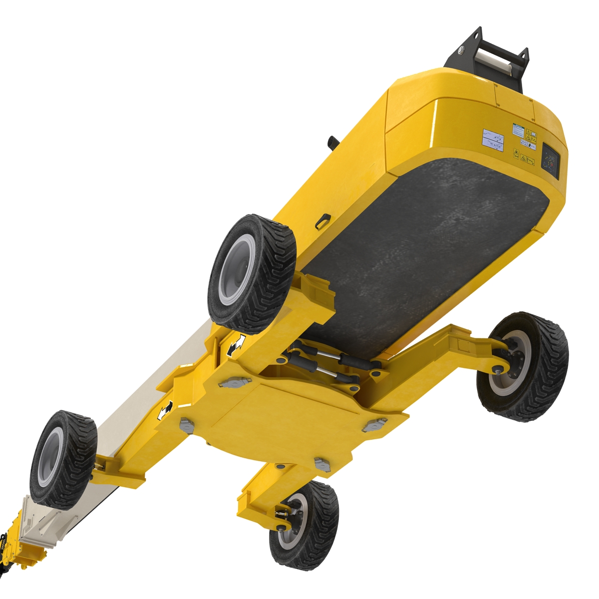 Telescopic Boom Generic 4 Yellow 3D