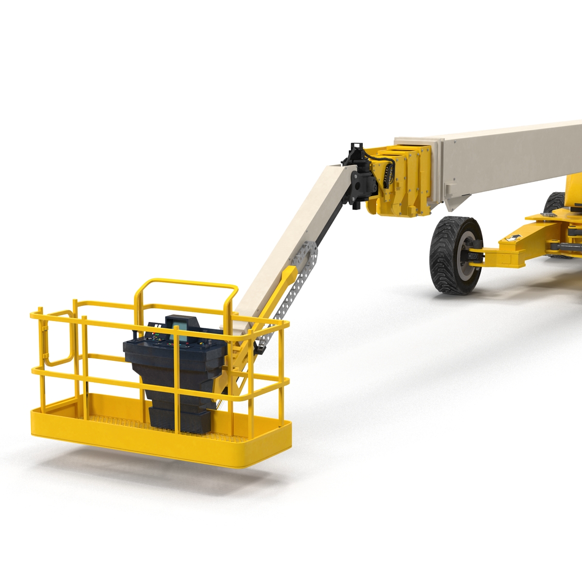 Telescopic Boom Generic 4 Yellow 3D