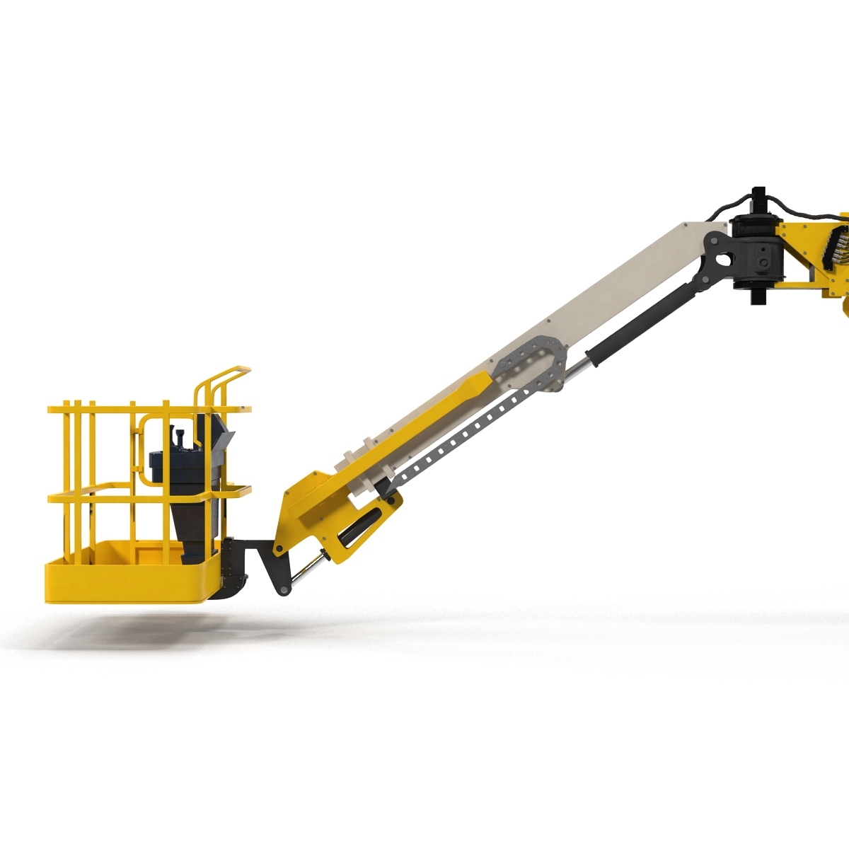 Telescopic Boom Generic 4 Yellow 3D