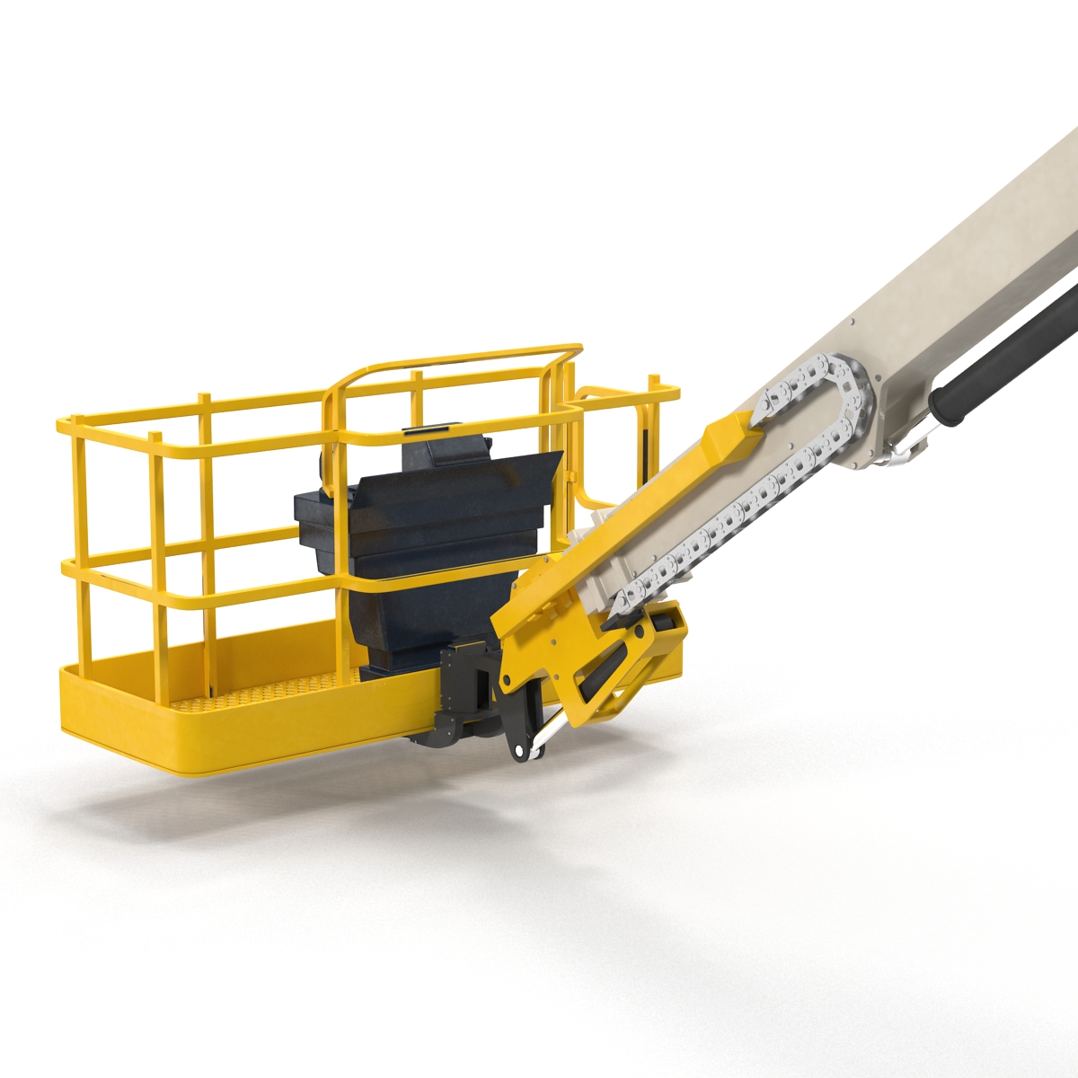 Telescopic Boom Generic 4 Yellow 3D