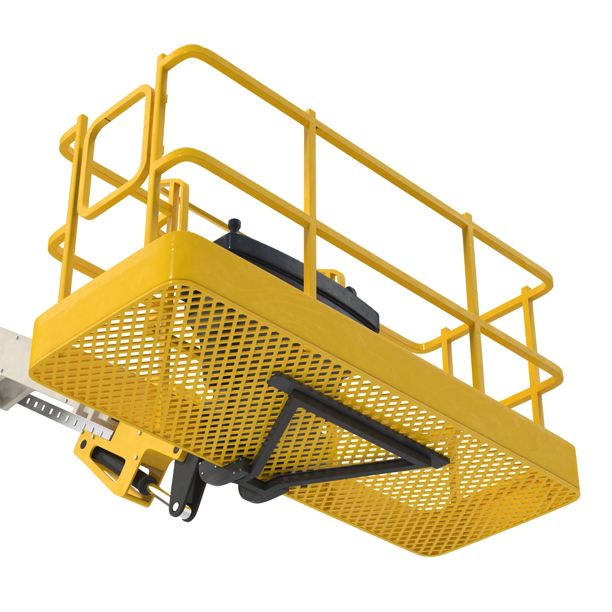 Telescopic Boom Generic 4 Yellow 3D