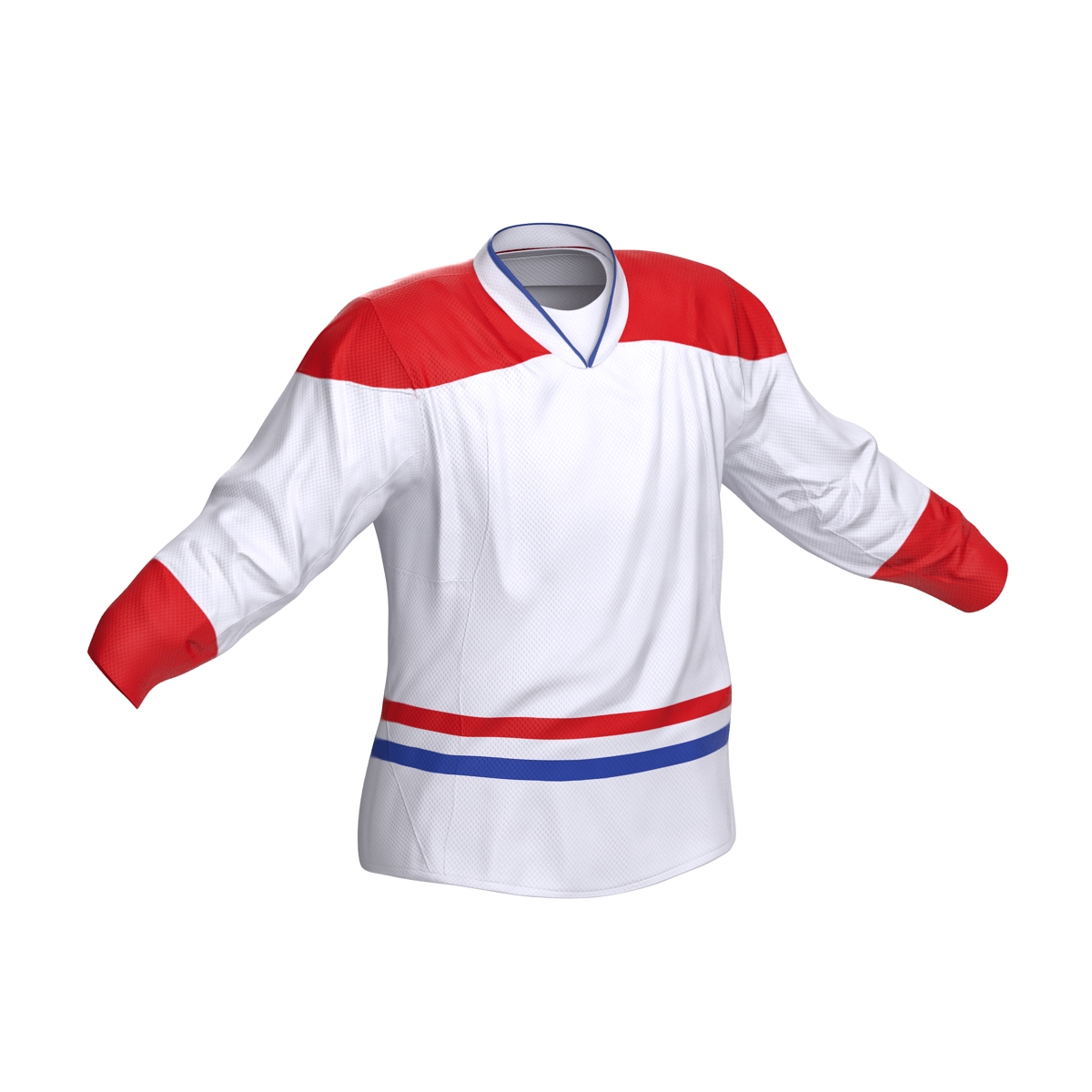 3D Hockey Jersey Generic 4 model