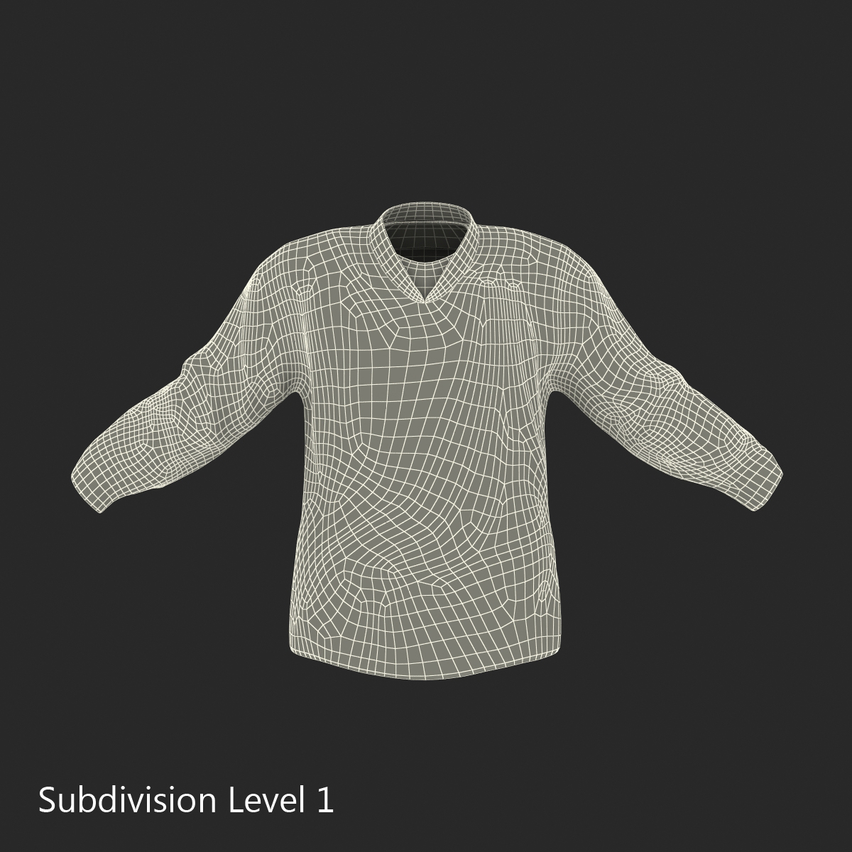 3D Hockey Jersey Generic 4 model