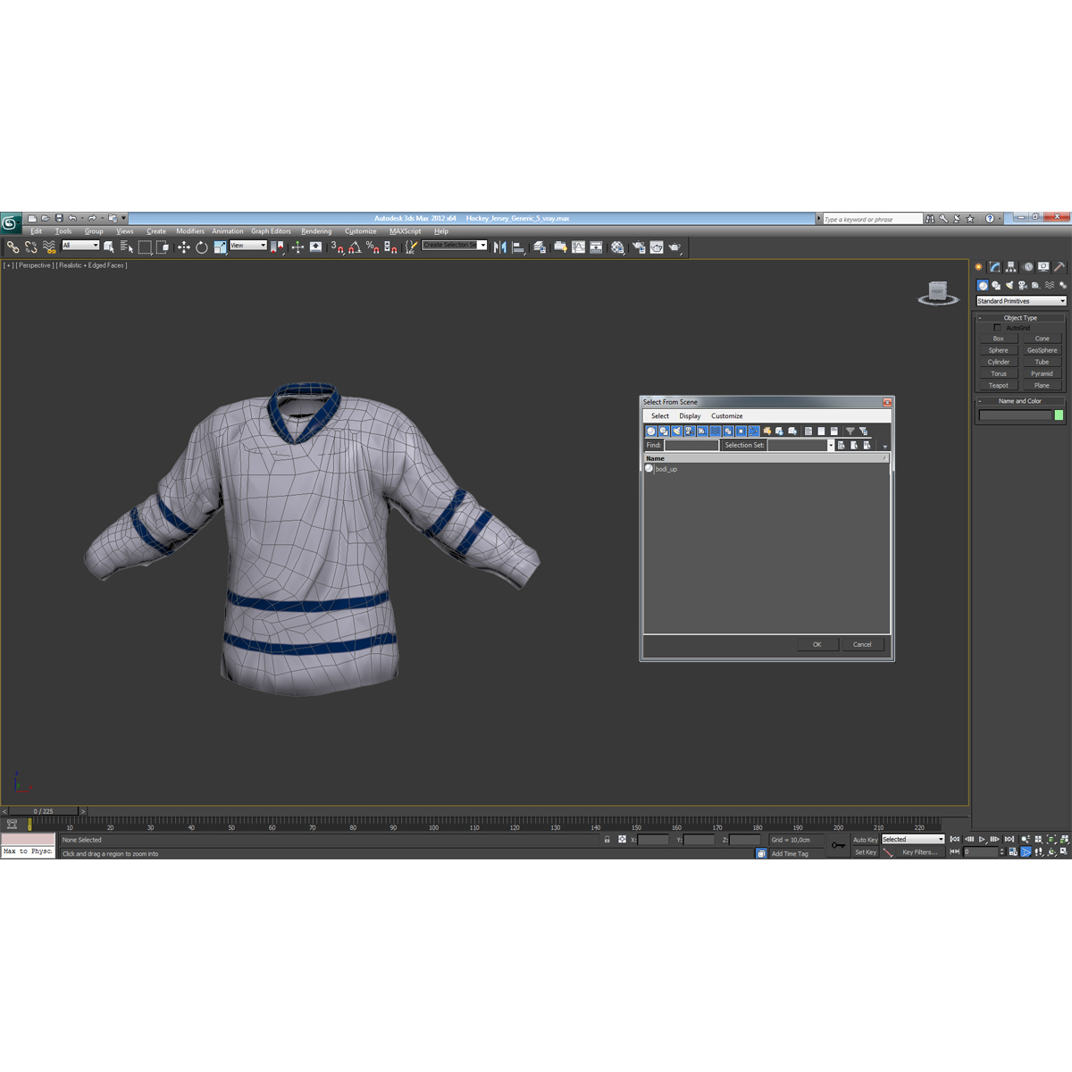 3D Hockey Jersey Generic 5 model