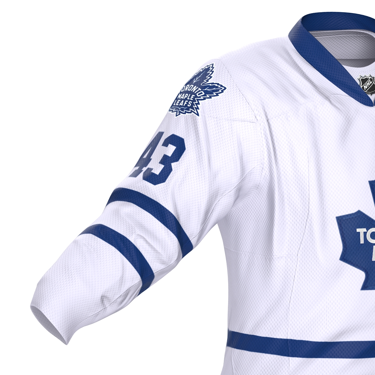 3D Hockey Jersey Toronto Maple Leafs model