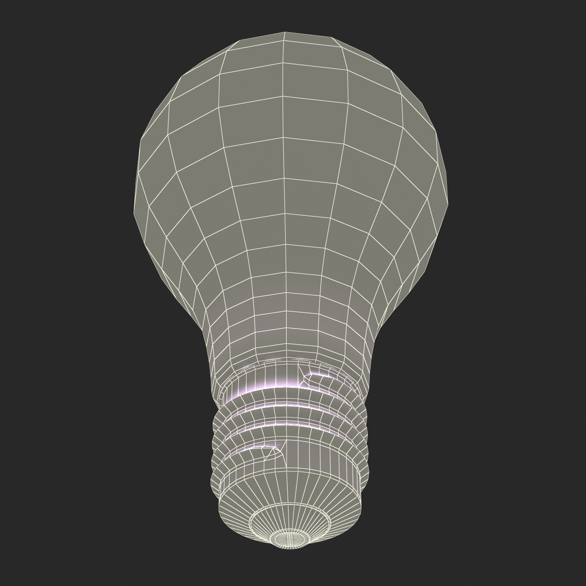 3D Electric Light Bulb Illuminated