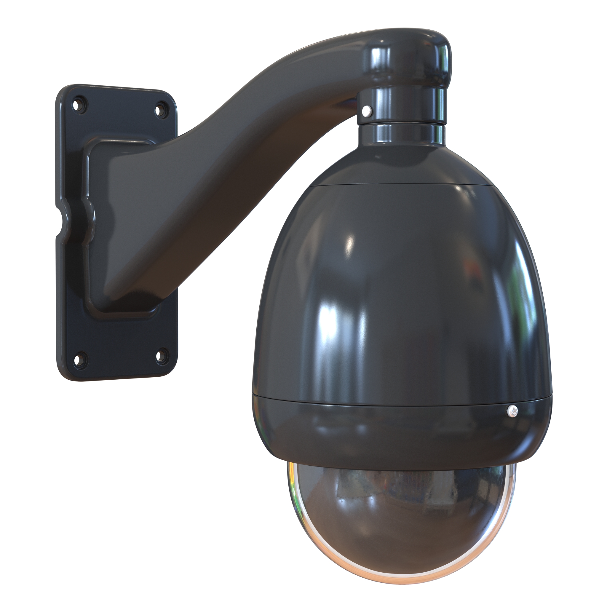 CCTV Camera 2 Black 3D model