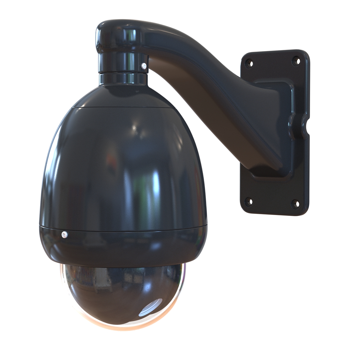 CCTV Camera 2 Black 3D model