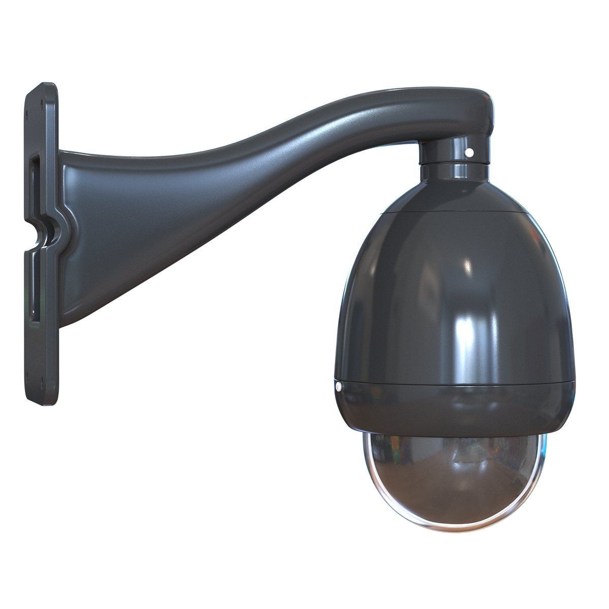 CCTV Camera 2 Black 3D model