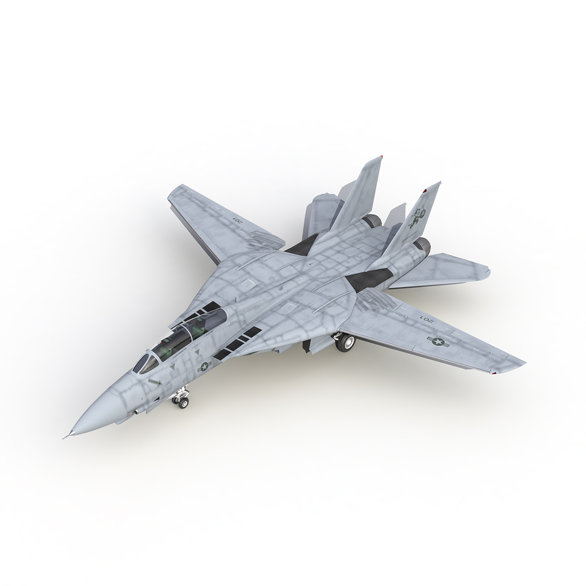 3D model F 14 Tomcat US Combat Aircraft