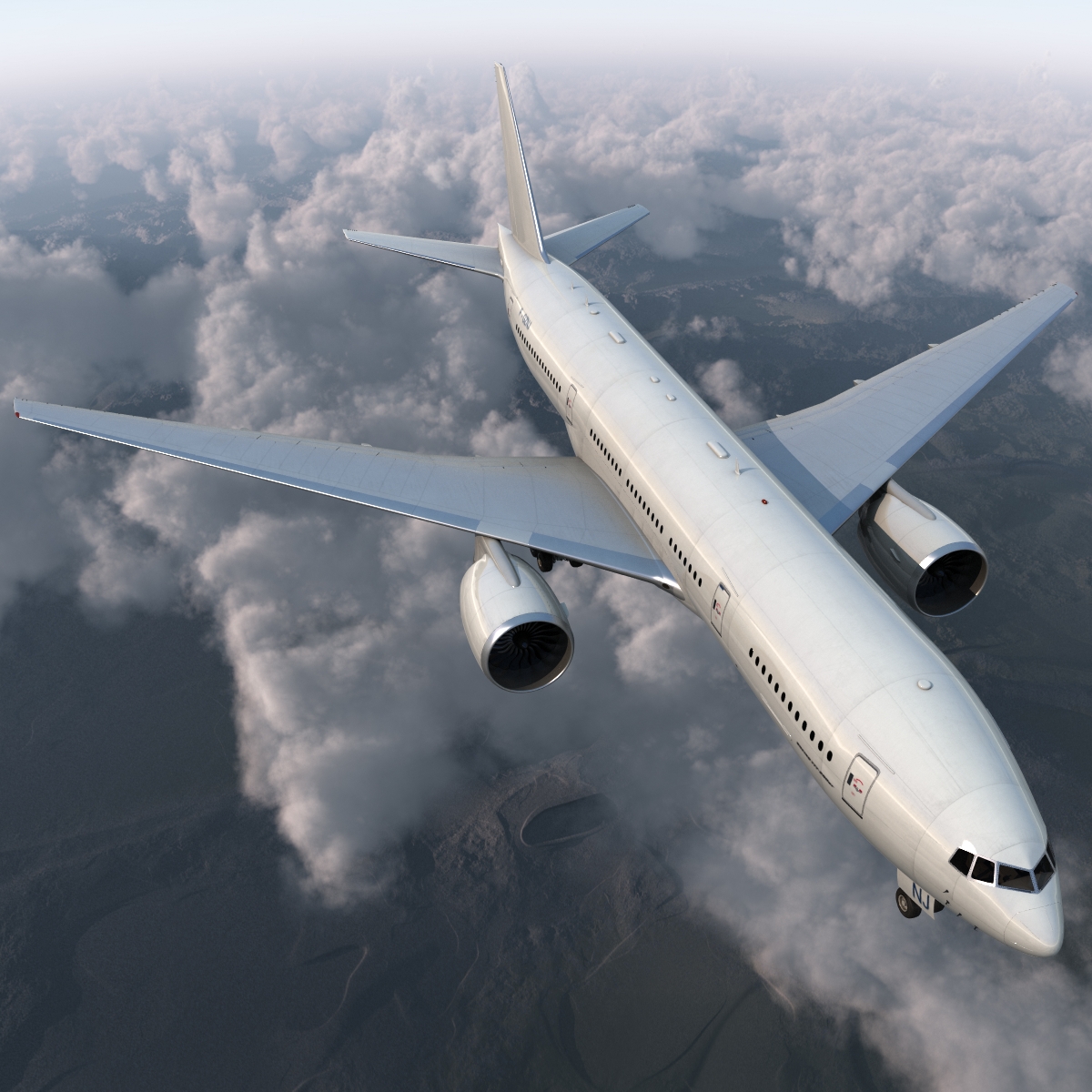 Boeing 777 200ER Generic 3D model