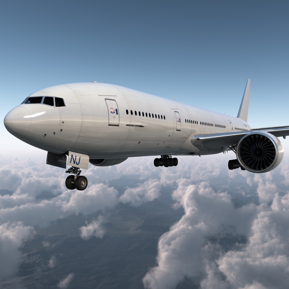 Boeing 777 200ER Generic 3D model