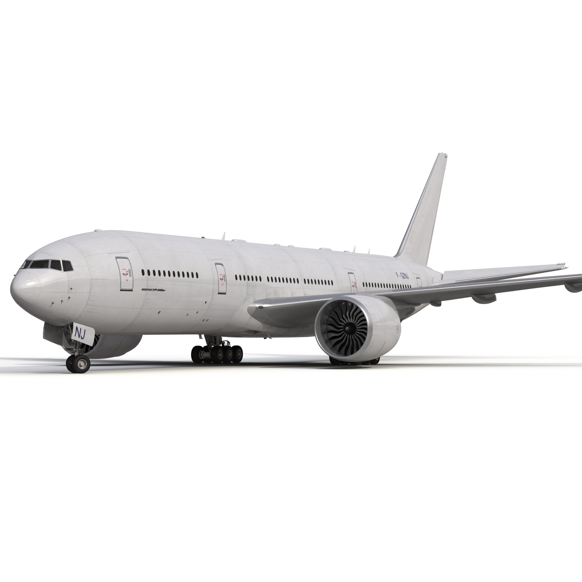 Boeing 777 200ER Generic 3D model