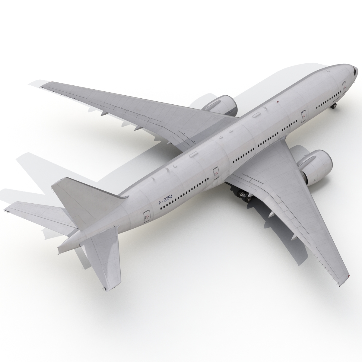 Boeing 777 200ER Generic 3D model