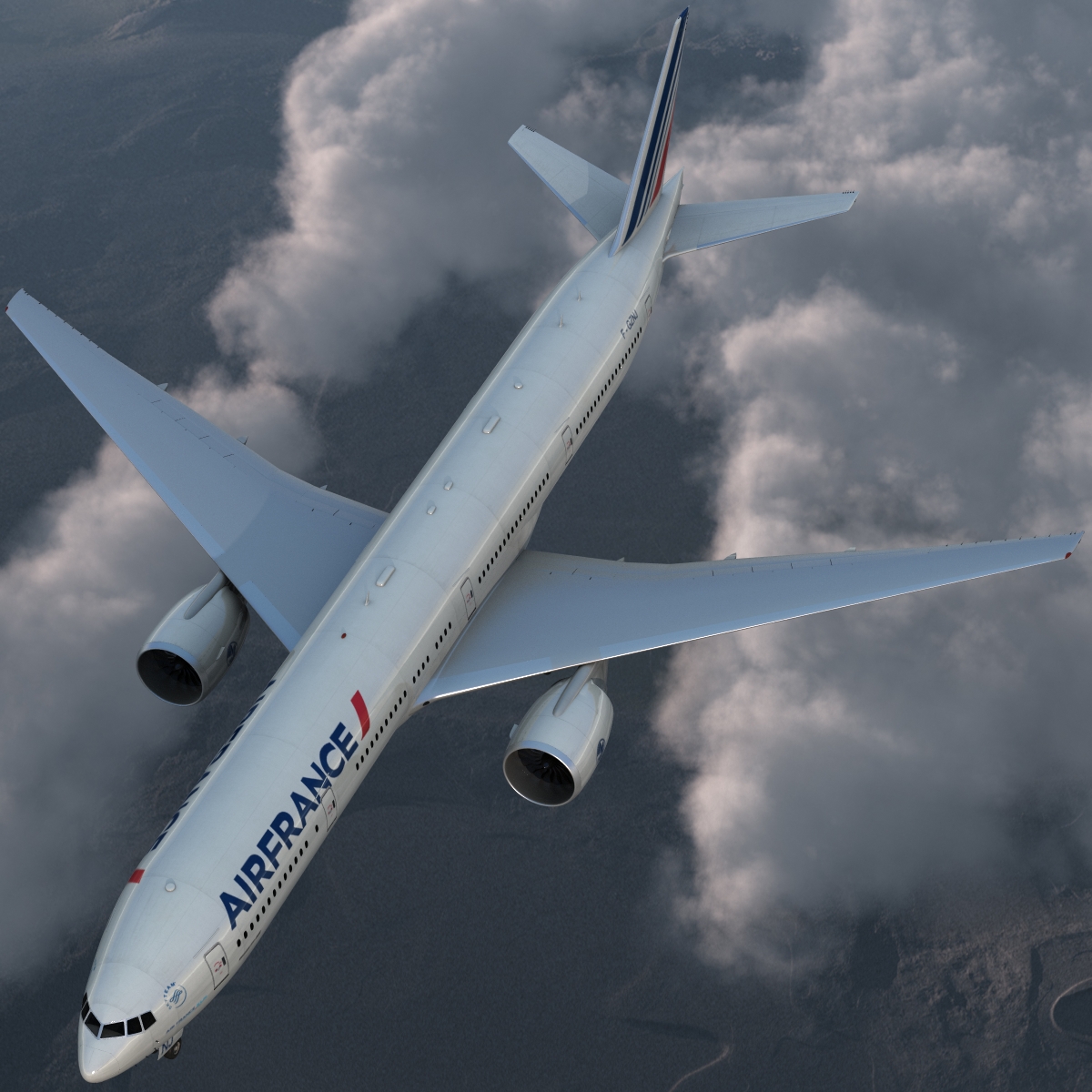 3D model Boeing 777 300 Air France