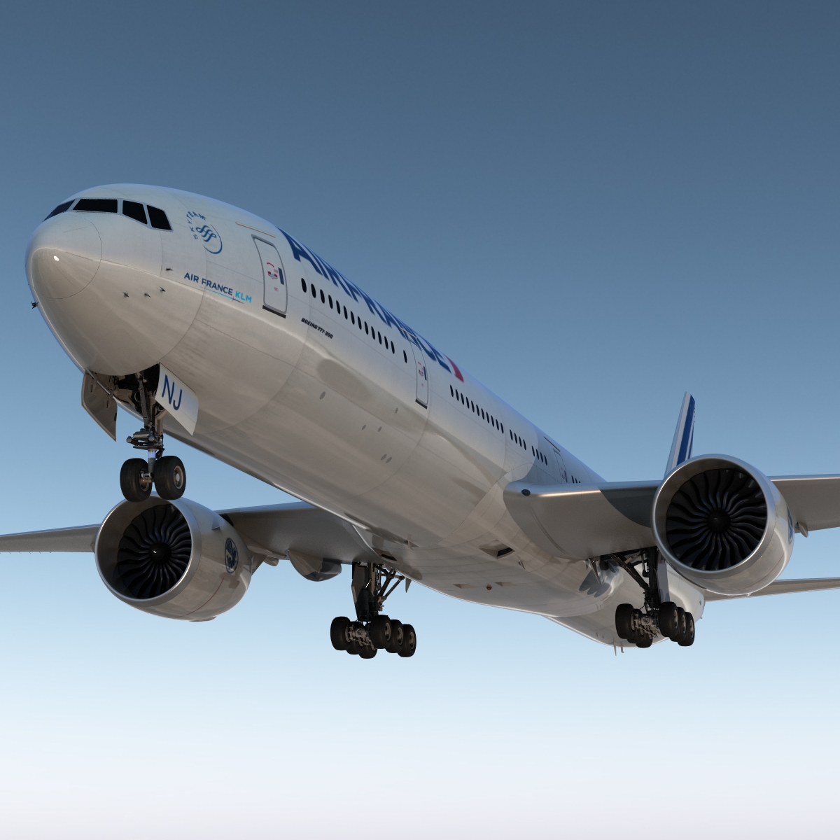 3D model Boeing 777 300 Air France