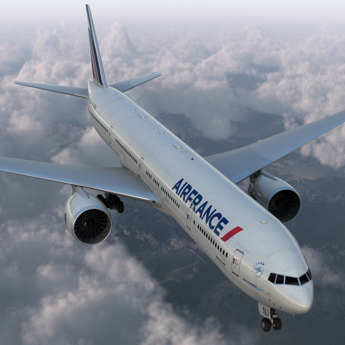 3D model Boeing 777 300 Air France